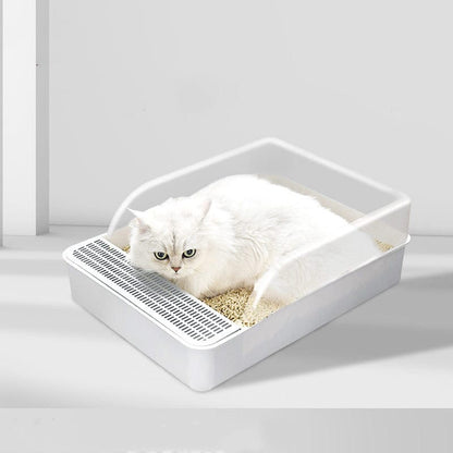 Semi-enclosed litter box pet Vismera