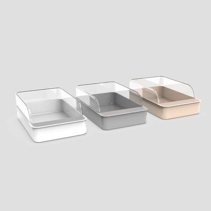 Semi-enclosed litter box pet Vismera