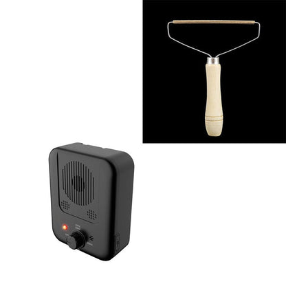 Pets Dog Anti Barking Device Pet Dog Ultrasonic Anti Barking Collars Repeller Outdoor Dogs Stop No Bark Control Training Device Supplies pet Vismera Wood color 1pcs