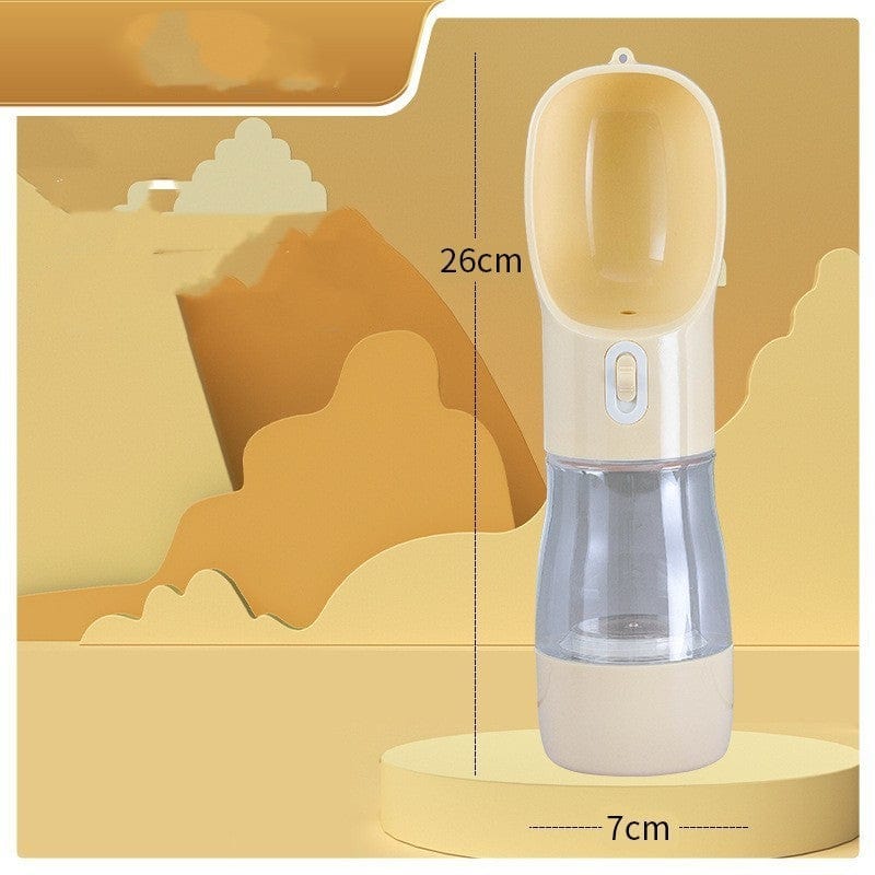 Pet Dog Water Bottle Feeder Bowl Portable Water Food Bottle Pets Outdoor Travel Drinking Dog Bowls Water Bowl For Dogs pet Vismera Yell Water bottle 240ml Grain Solid color