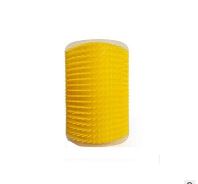 Cat Self-Grooming Brush Pet Wall Rubbing Device pet Vismera Yellow