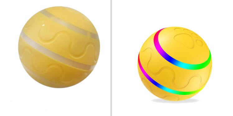 Pet New Cat Wicked Ball Toy Intelligent Ball USB Cat Toys Self Rotating Ball Automatic Rotation Ball pet Vismera Yellow Set