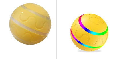 Pet New Cat Wicked Ball Toy Intelligent Ball USB Cat Toys Self Rotating Ball Automatic Rotation Ball pet Vismera Yellow Set
