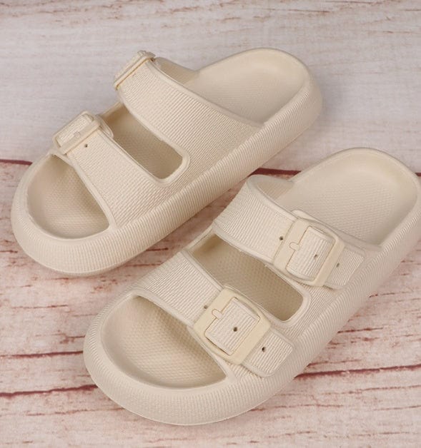 Summer Women Outdoor Indoor Thick-soled Eva Sandals And Slippers shoes fashion novaa Beige 35to36