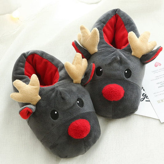 Christmas Shoes Cute Elk Home Slippers shoes fashion novaa