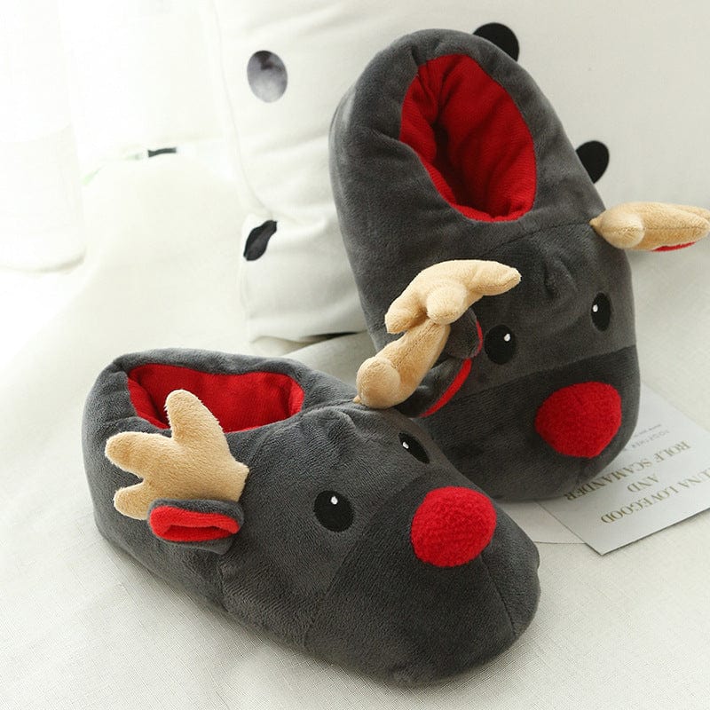 Christmas Shoes Cute Elk Home Slippers shoes fashion novaa