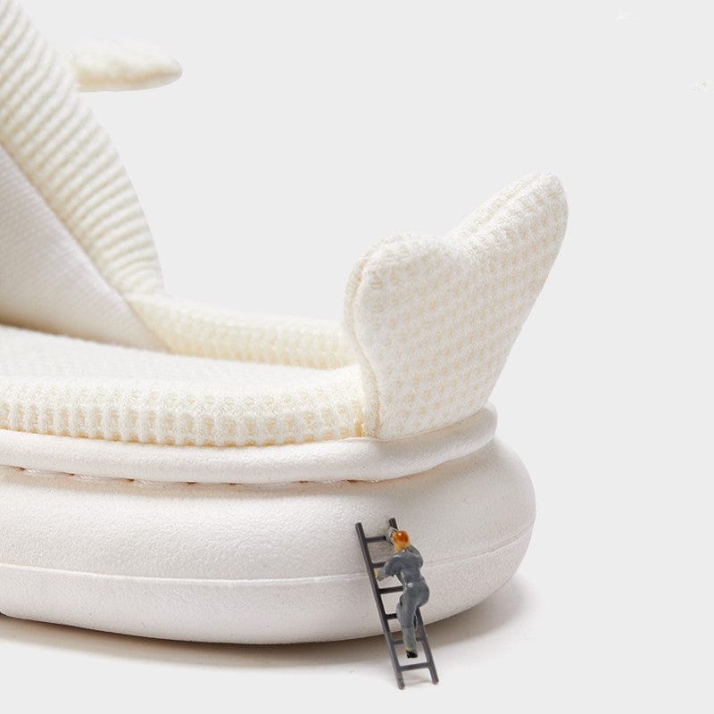 Cute Linen Shark Slippers For Indoor Home Shoes shoes fashion novaa