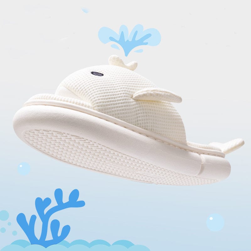 Cute Linen Shark Slippers For Indoor Home Shoes shoes fashion novaa