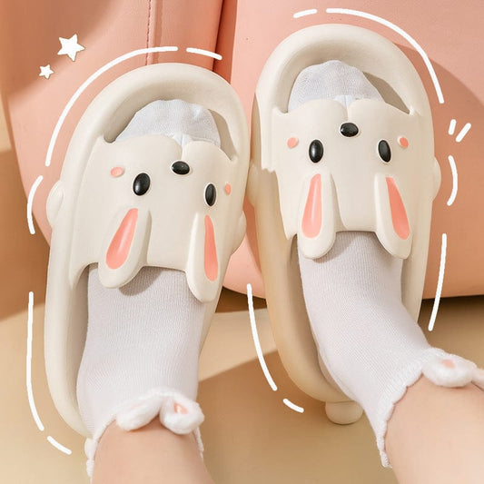 Cute Rabbit Slippers For Kids Women Summer Home Shoes Bathroom Slippers shoes fashion novaa