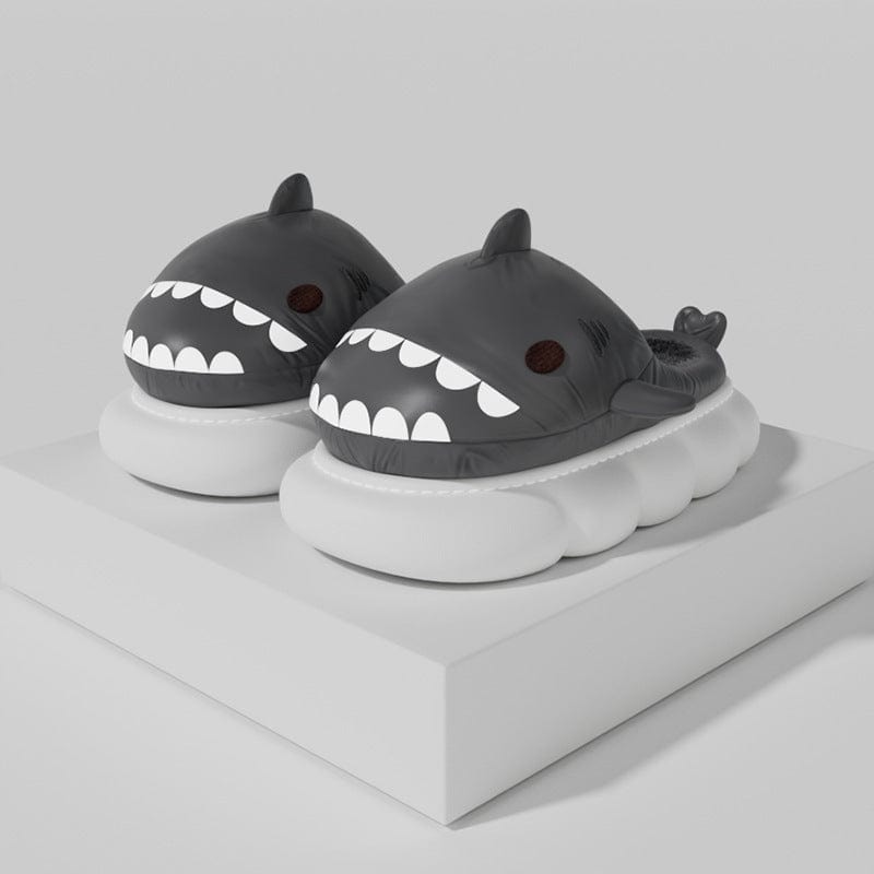 Shark Indoor And Outdoor Non-slip Thick Bottom Cotton Slippers For Women shoes fashion novaa Distant mountain ash 36to37