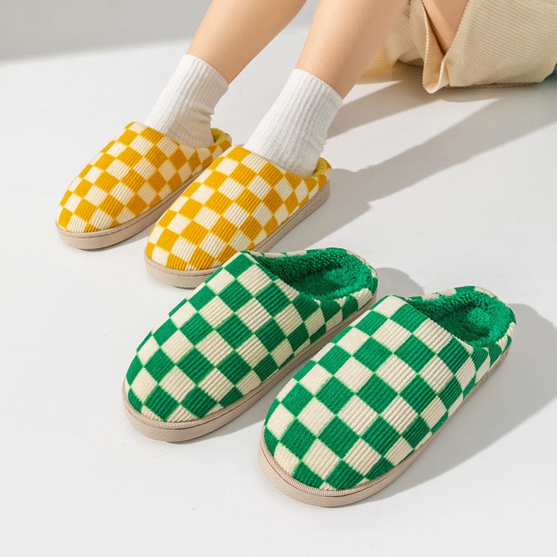 Gradient Slippers Plush Winter Shoes Women House Bedroom Slippers shoes fashion novaa