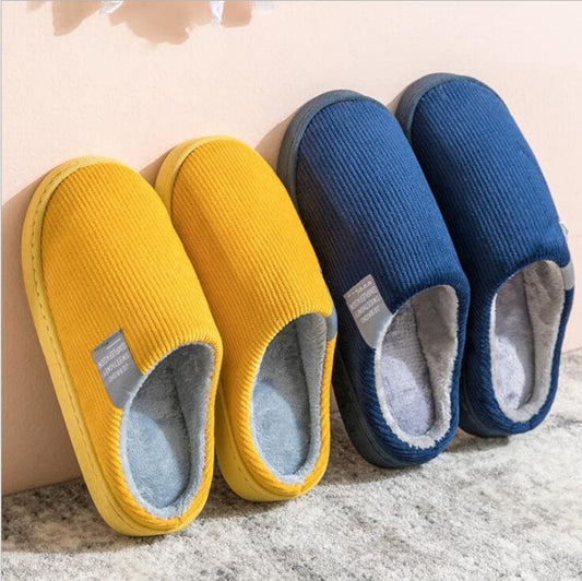 Indoor Corduroy Shoes Warm Plush Home Slipper Anti Slip Floor Bedroom Shoes Autumn Winter shoes fashion novaa