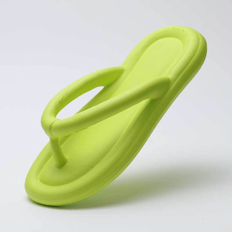 Beach Flip Flops Summer Indoor And Outdoor Non-slip EVA Slippers Home Shoes shoes fashion novaa Light green 36to37