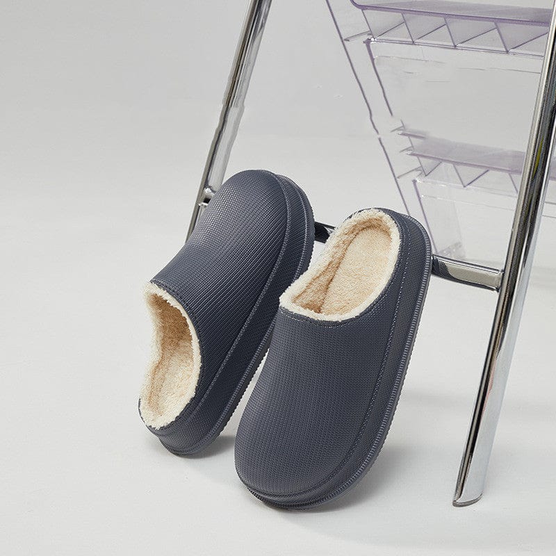 Men's And Women's Waterproof Warm Thick Bottom Non-slip Cotton Slippers shoes fashion novaa