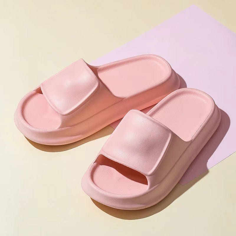 Soft Slippers EVA Home Shoes For Women Men Non-slip Bathroom Slippers shoes fashion novaa Pink 36to37