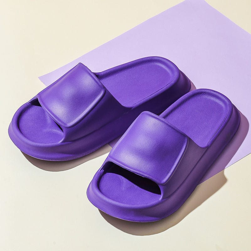 Soft Slippers EVA Home Shoes For Women Men Non-slip Bathroom Slippers shoes fashion novaa Purple 36to37