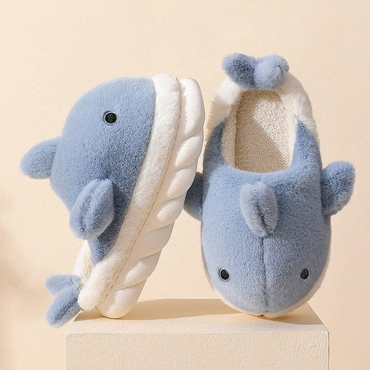 Shark Slippers Soft Sole Furry Shoes Home Bedroom Slippers Women shoes fashion novaa