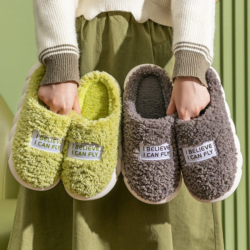 Warm Plush Slippers Home Shoes For Women Couple Winter Slippers shoes fashion novaa