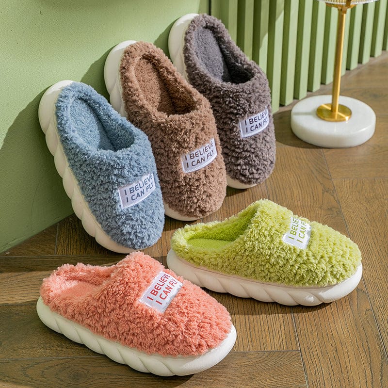 Warm Plush Slippers Home Shoes For Women Couple Winter Slippers shoes fashion novaa