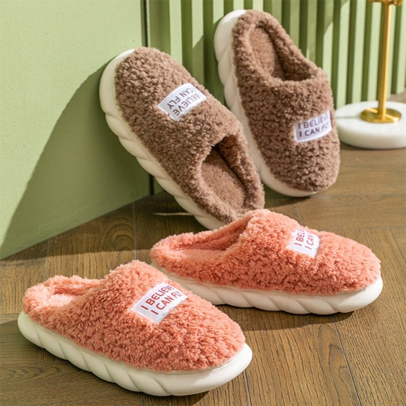 Warm Plush Slippers Home Shoes For Women Couple Winter Slippers shoes fashion novaa