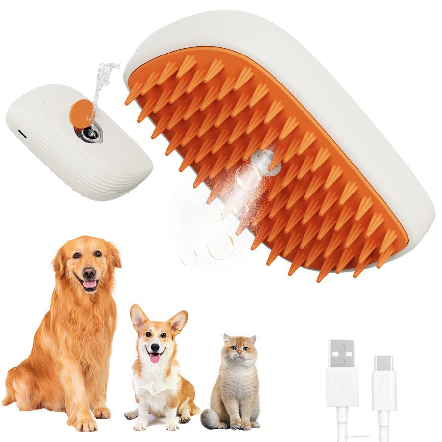 USB Rechargeable Pets Steam Brush Spray Massage Comb Pet Grooming Tools Cat Steam Comb Pet Products Trending Products Vismera
