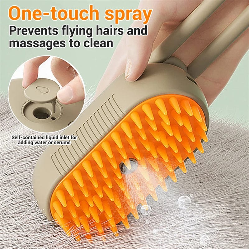 Cat Steam Brush Steamy Dog Brush 3 In 1 Electric Spray Cat Hair Brushes For Massage Pet Grooming Comb Hair Removal Combs Pet Products Trending Products Vismera