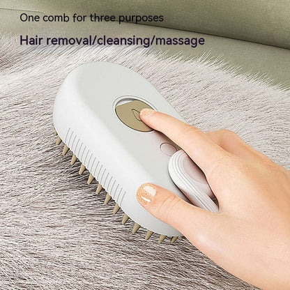 Cat Steam Brush Steamy Dog Brush 3 In 1 Electric Spray Cat Hair Brushes For Massage Pet Grooming Comb Hair Removal Combs Pet Products Trending Products Vismera