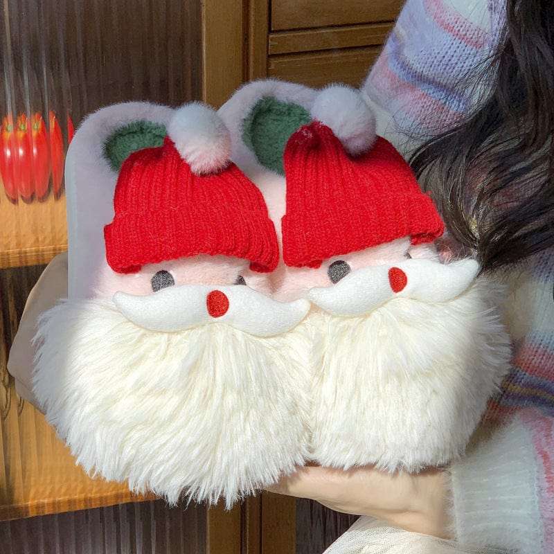 Cute Christmas Santa Claus Home Slippers Winter Warm Indoor Non-slip Floor Plush Shoes For Women Trending Products fashion novaa