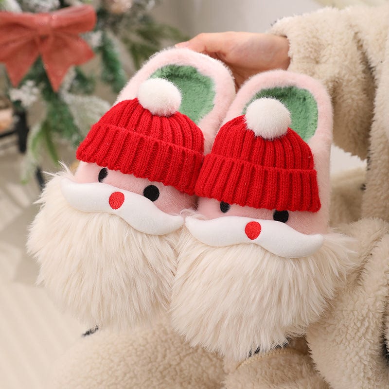 Cute Christmas Santa Claus Home Slippers Winter Warm Indoor Non-slip Floor Plush Shoes For Women Trending Products fashion novaa