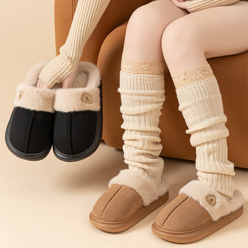 New Plush Slippers For Women Men Winter Warm Home Slipper Indoor Thick-soled Fleece Shoes Trending Products fashion novaa