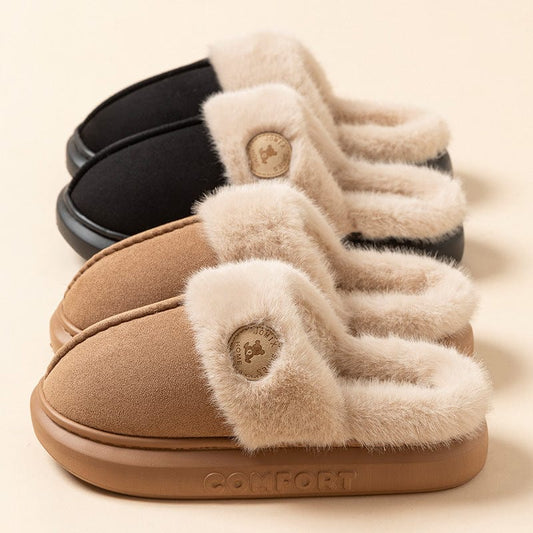 New Plush Slippers For Women Men Winter Warm Home Slipper Indoor Thick-soled Fleece Shoes Trending Products fashion novaa