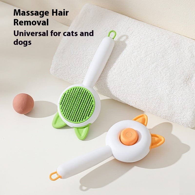 Pet Dog Brush Cat Comb Self Cleaning Pet Hair Remover Brush For Dogs Cats Grooming Tools Pets Dematting Comb Dogs Accessories Pet Products Trending Products Vismera