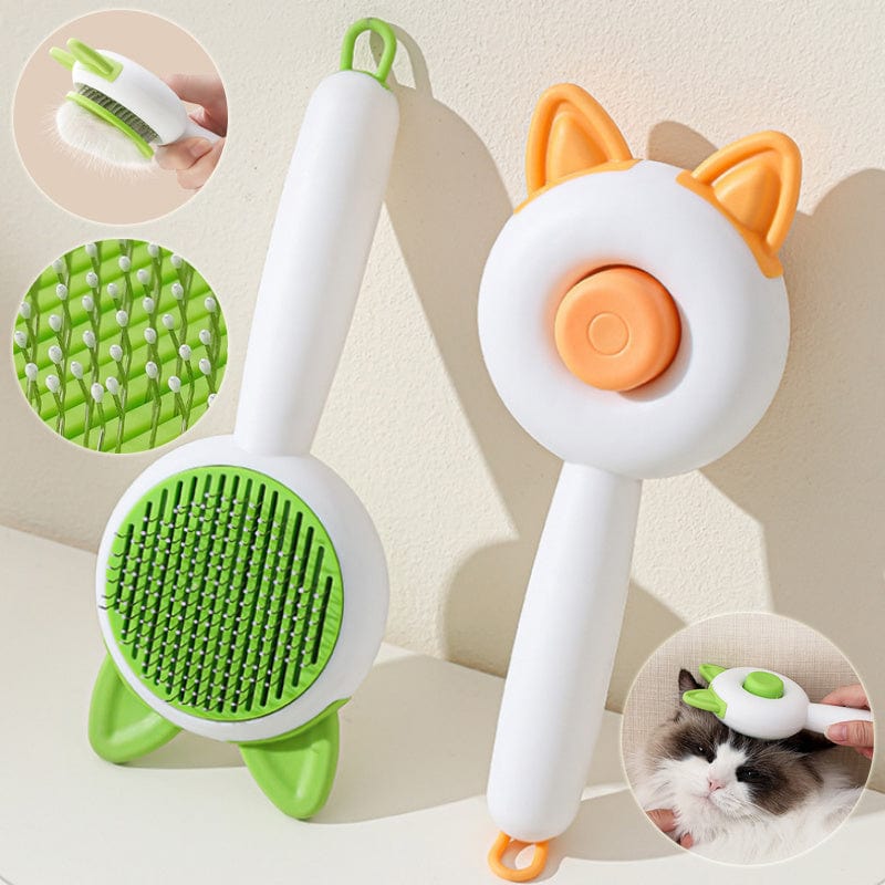 Pet Dog Brush Cat Comb Self Cleaning Pet Hair Remover Brush For Dogs Cats Grooming Tools Pets Dematting Comb Dogs Accessories Pet Products Trending Products Vismera
