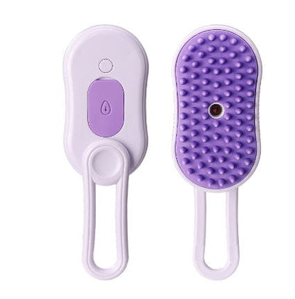Cat Steam Brush Steamy Dog Brush 3 In 1 Electric Spray Cat Hair Brushes For Massage Pet Grooming Comb Hair Removal Combs Pet Products Trending Products Vismera Purple USB
