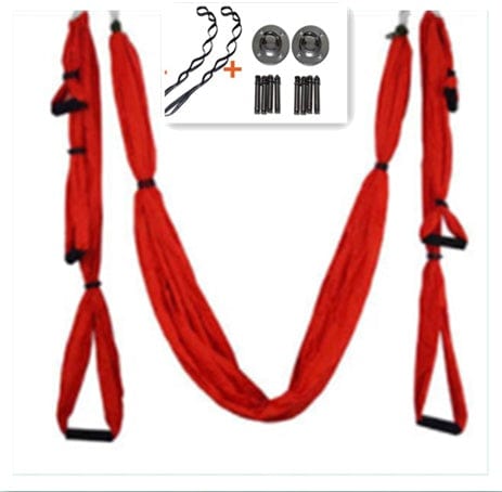 Anti Gravity Yoga Hammock Trending Products fashion novaa Red with Hangers straps