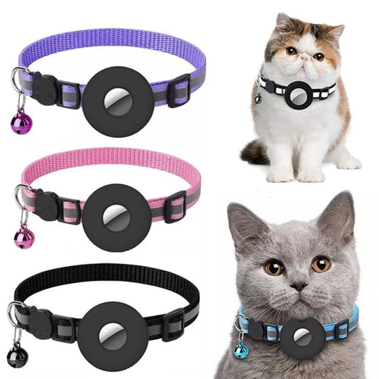Reflective Collar Waterproof Holder Case For Airtag Air Tag Airtags Protective Cover Cat Dog Kitten Puppy Nylon Collar Trending Products Vismera
