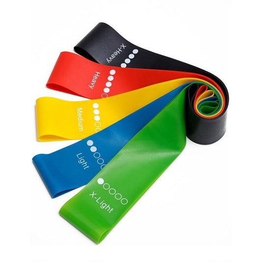 Yoga Resistance Rubber Bands Indoor Outdoor Fitness Equipment 0.35mm-1.1mm Pilates Sport Training Workout Elastic Bands Trending Products fashion novaa